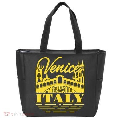 Retro Venice Bridge Italy Souvenir Tote Bag