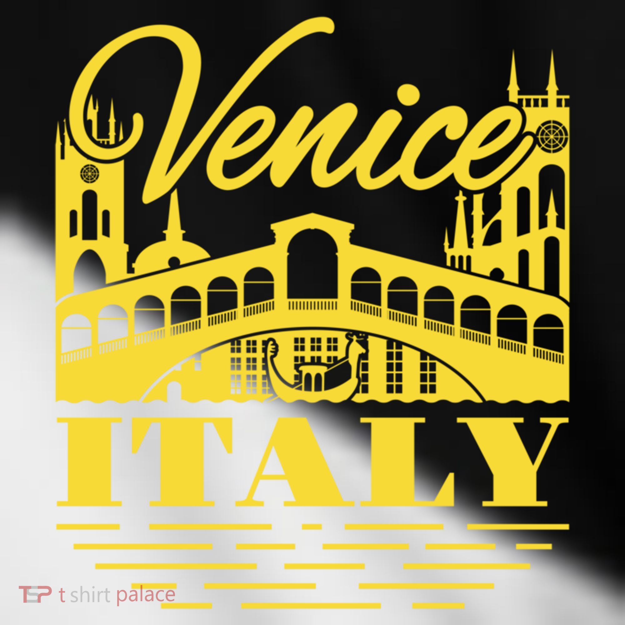 Retro Venice Bridge Italy Souvenir Toddler Fine Jersey T-Shirt