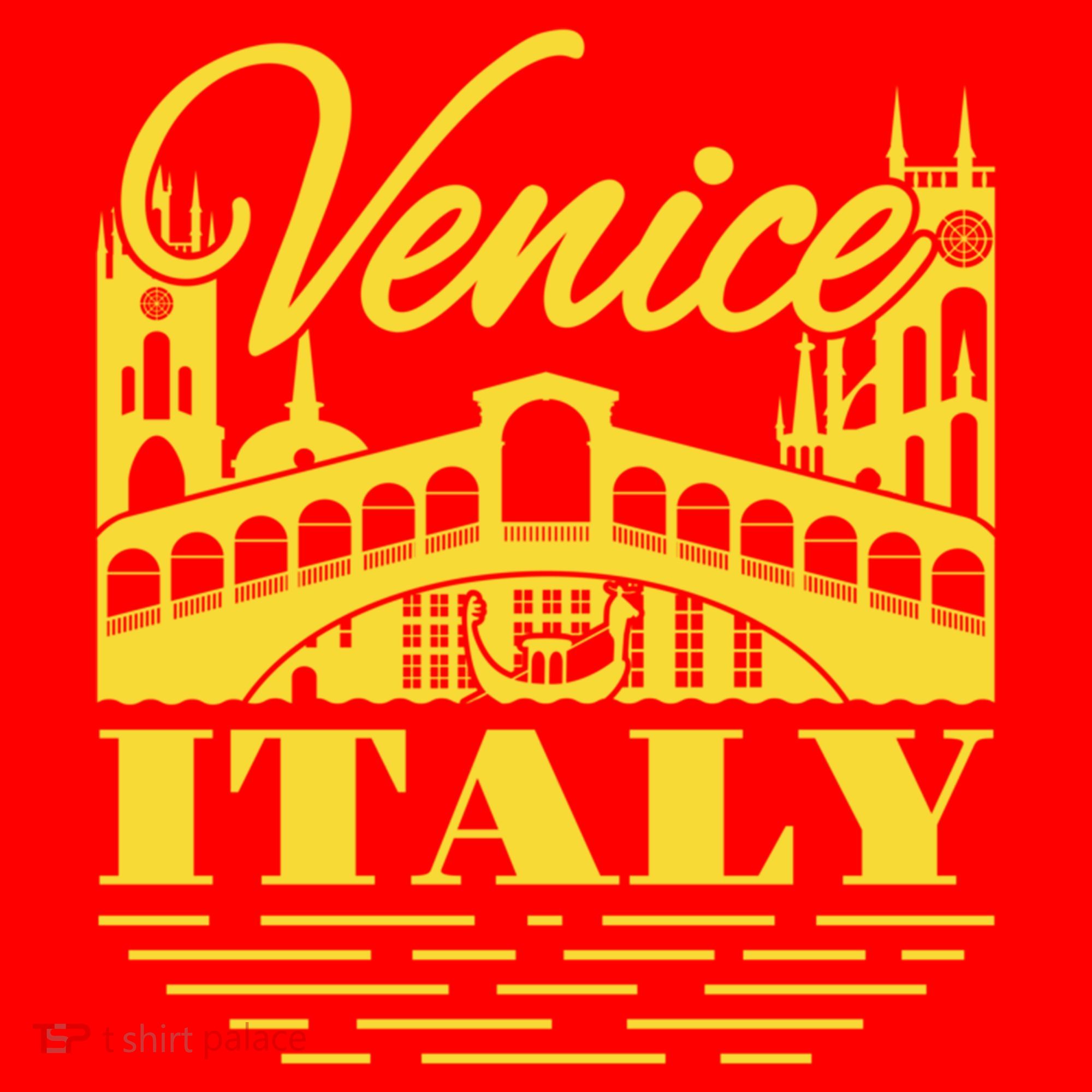 Retro Venice Bridge Italy Souvenir Santa Hat