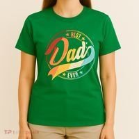 Retro VIntage Best Dad Ever Emblem T-Shirt thumb 4