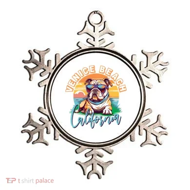 Retro Venice Beach California Beach Ornament