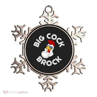 Retro Vintage Big Cock Brock Humor Design Gift Ornament