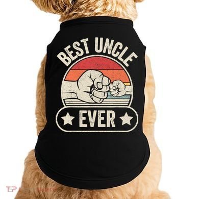 Retro Vintage Best Uncle Ever Fist-bump Doggie Tank