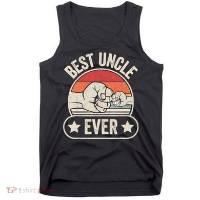 Retro Vintage Best Uncle Ever Fist-bump Tank Top