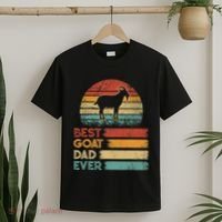 Retro Vintage Best Goat Dad Ever Shirts Animals Lover T-Shirt thumb 2