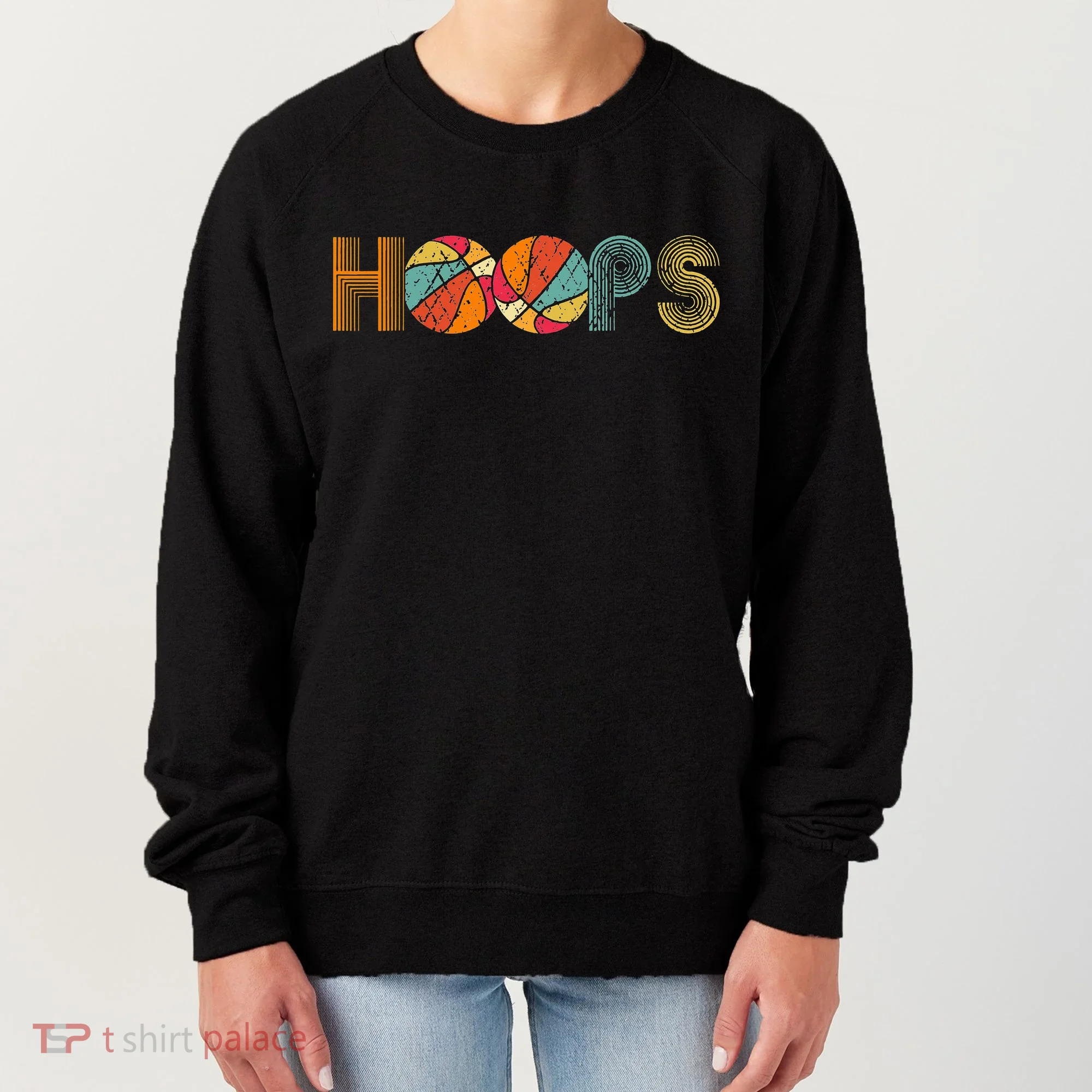 Retro Vintage Basketball Hoops Women's Sweatshirt