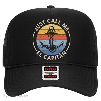 Retro Vintage Boat Just Call Me El Capitan Hat