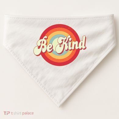 Retro Vintage Be Kind USA-Made Doggie Bandana