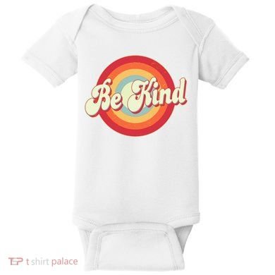 Retro Vintage Be Kind Baby Bodysuit