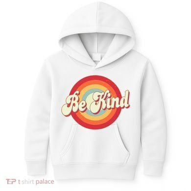 Retro Vintage Be Kind Kids Hoodie