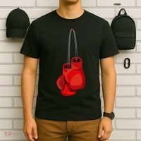Retro Vintage Boxing Gloves Boxer Boxing Club Usa Gift T-Shirt thumb 6