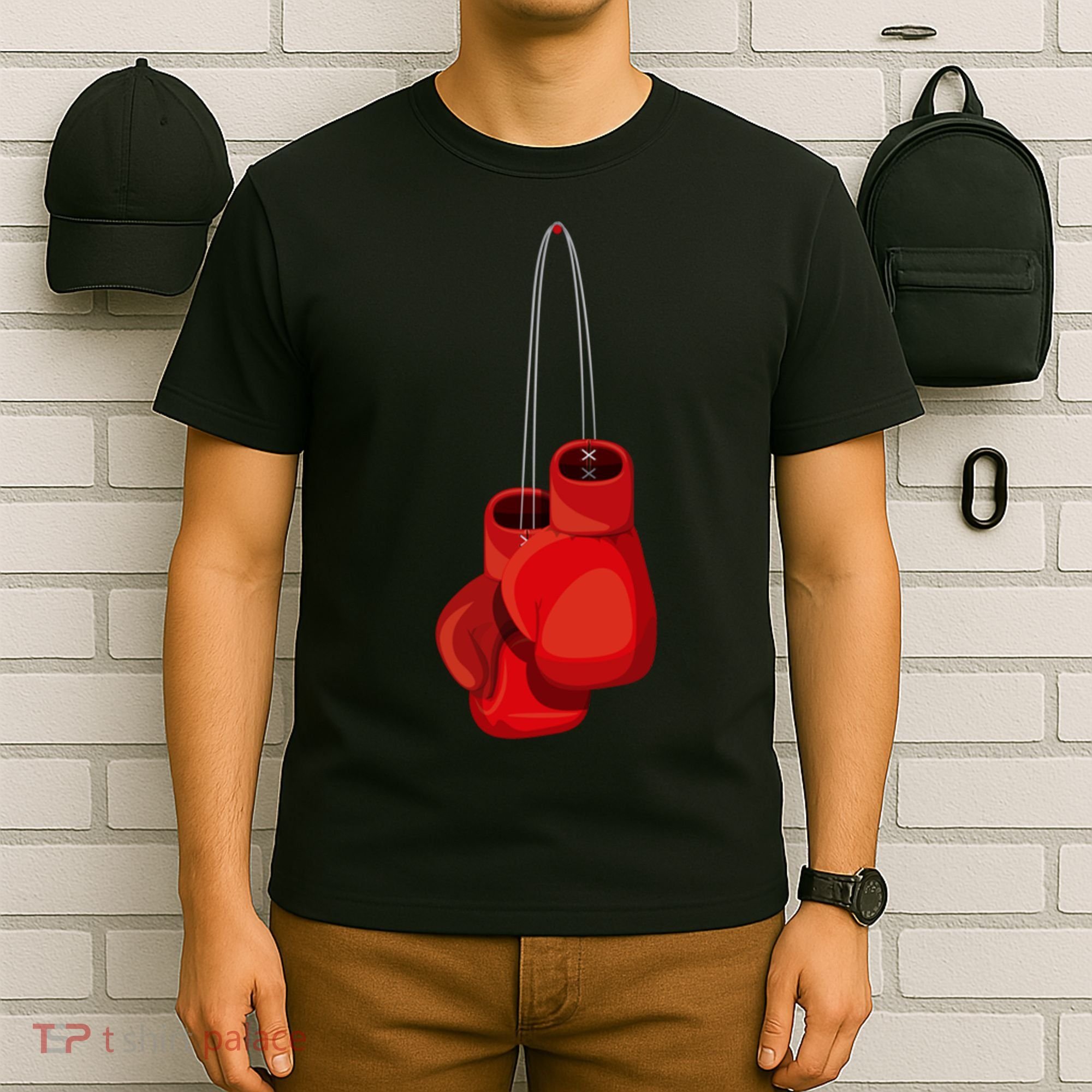 Retro Vintage Boxing Gloves Boxer Boxing Club Usa Gift T-Shirt