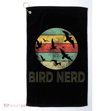 Retro Vintage Birding Bird Watching Funny Bird Watcher Golf Towel