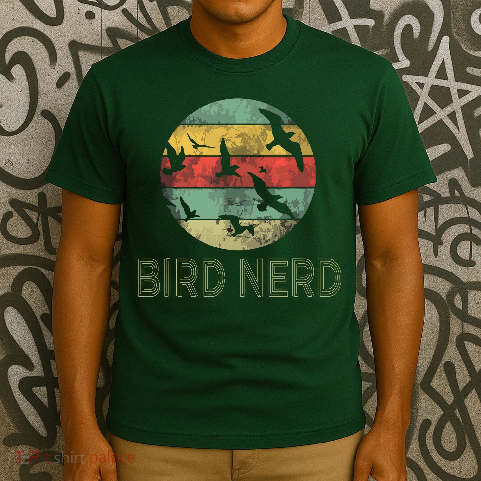 Retro Vintage Birding Bird Watching Funny Bird Watcher T-Shirt