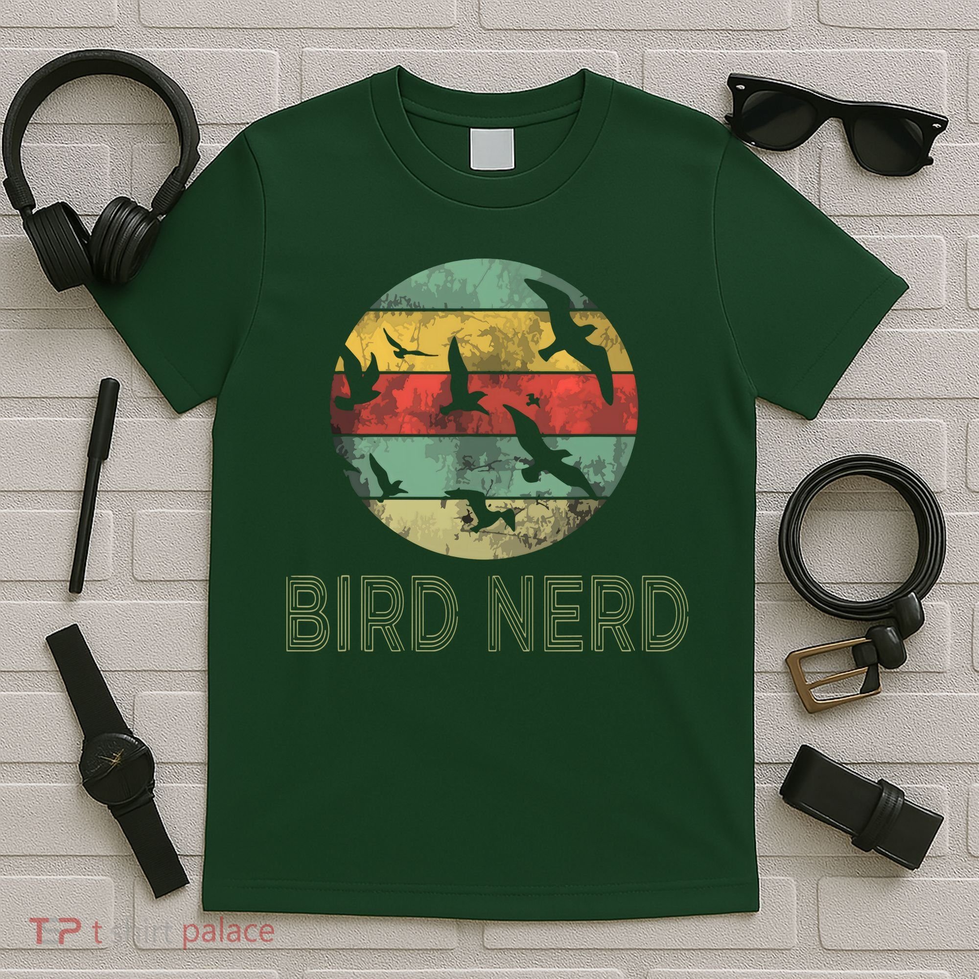 Retro Vintage Birding Bird Watching Funny Bird Watcher T-Shirt
