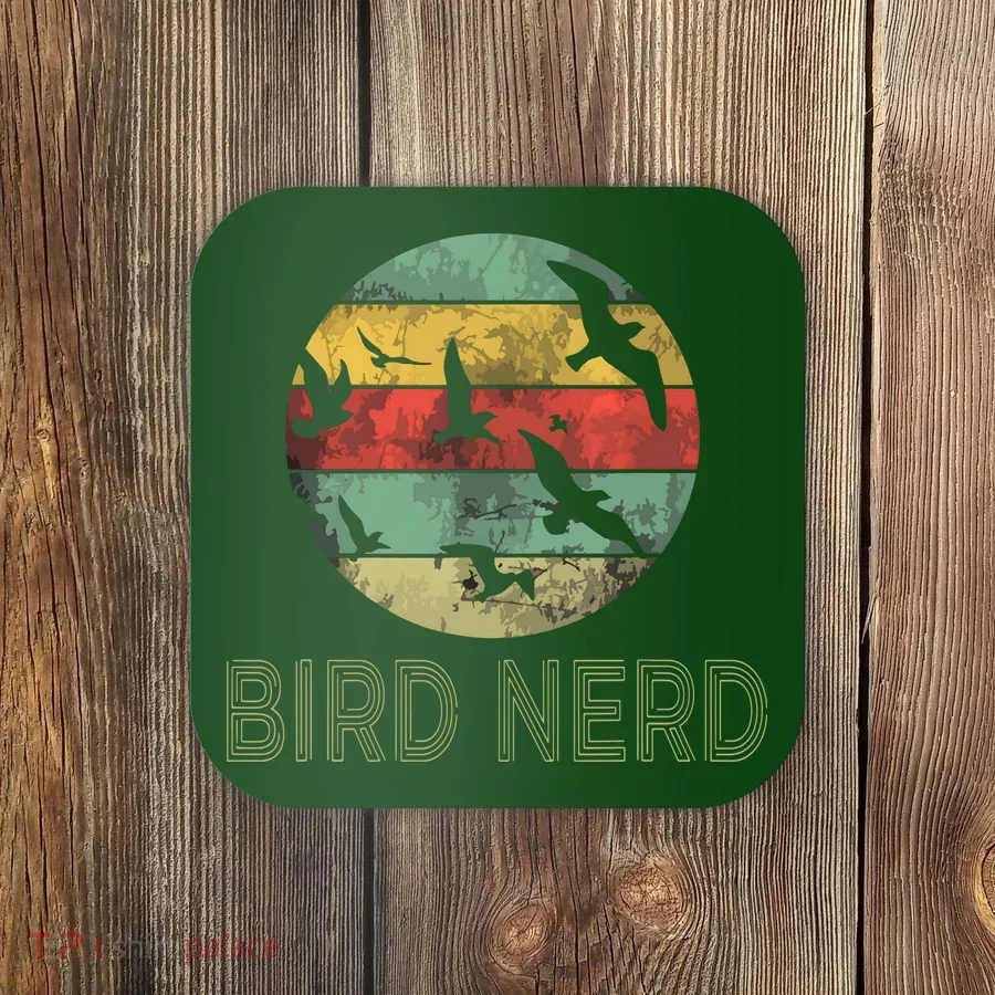 Retro Vintage Birding Bird Watching Funny Bird Watcher Coaster