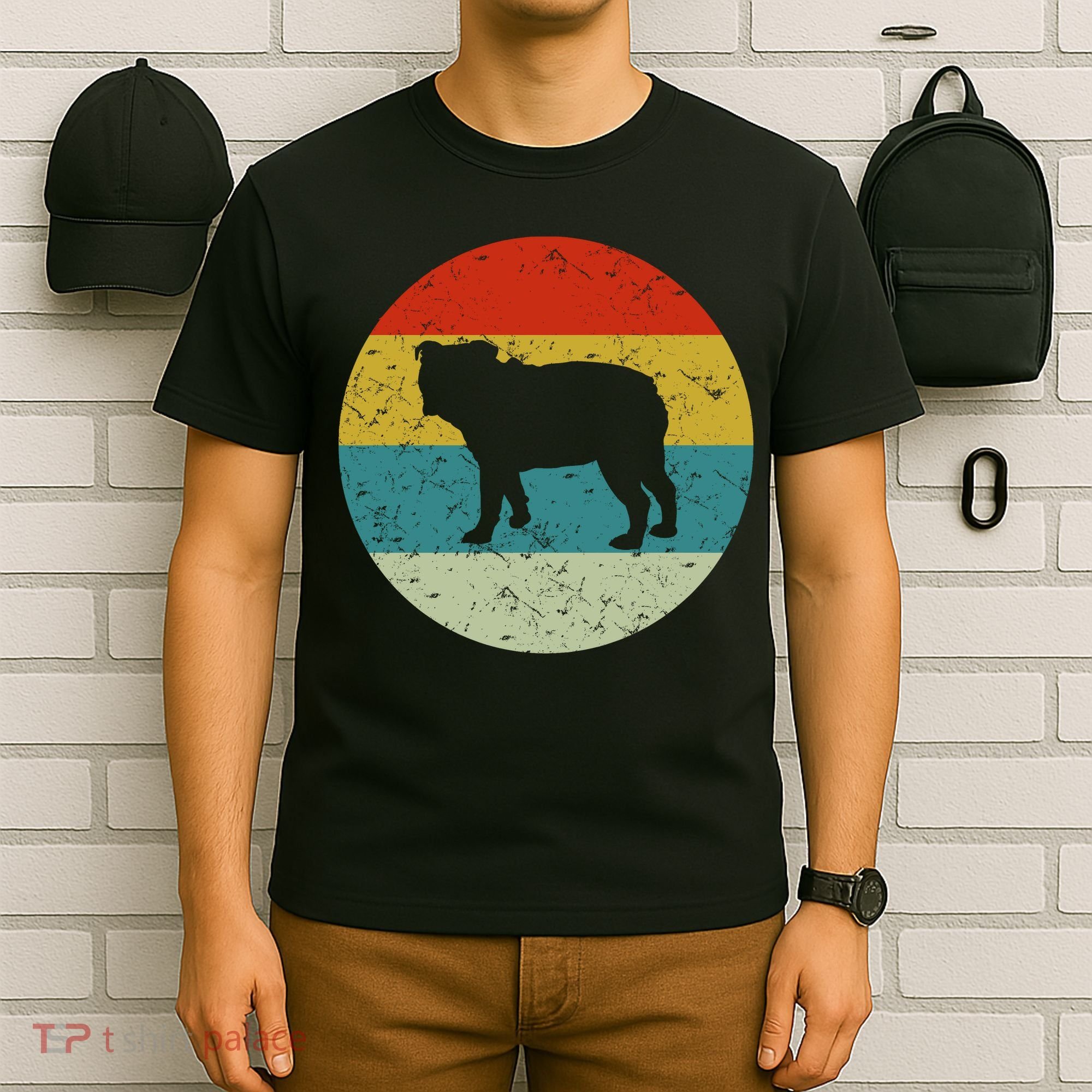 Retro Vintage Bulldog T-Shirt