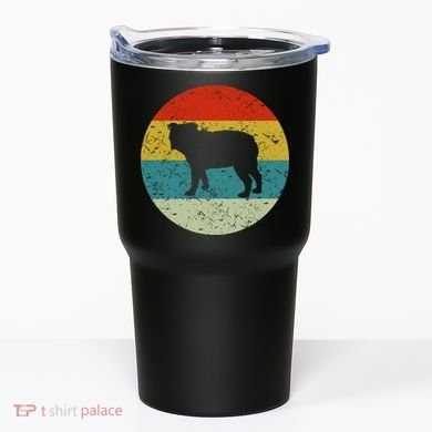 Retro Vintage Bulldog Tumbler