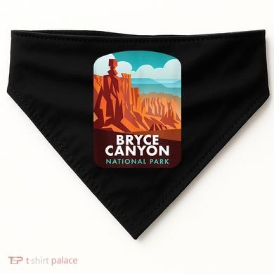 Retro Vintage Bryce Canyon National Park USA-Made Doggie Bandana