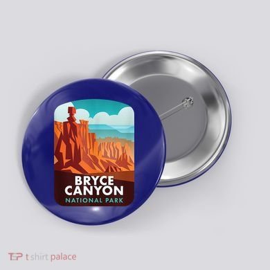 Retro Vintage Bryce Canyon National Park Button