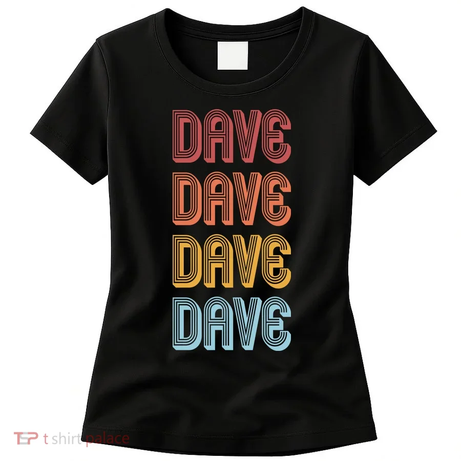 Retro Vintage Custom Name Dave Women's T-Shirt