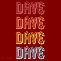 Retro Vintage Custom Name Dave Beanie thumb 2