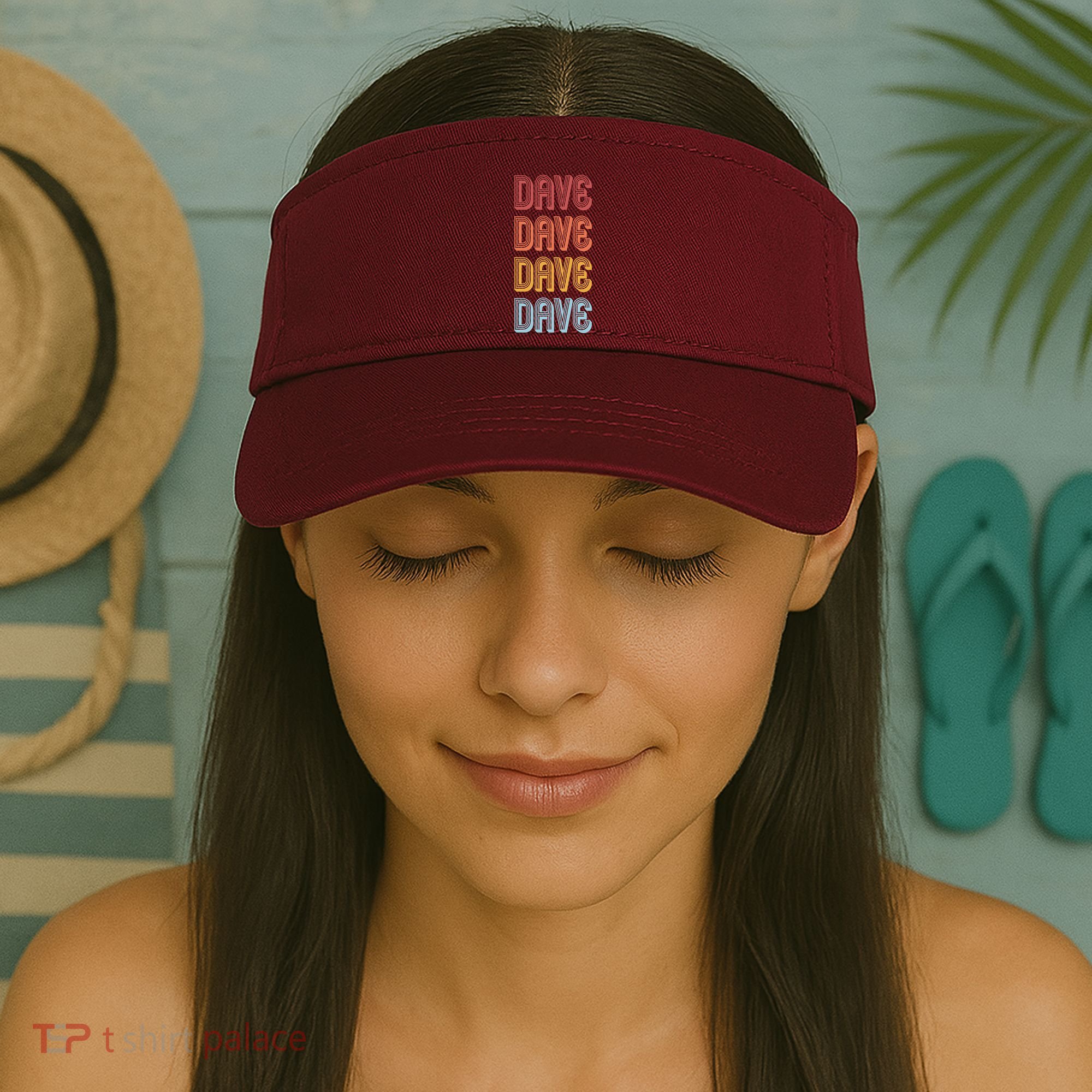 Retro Vintage Custom Name Dave Visor