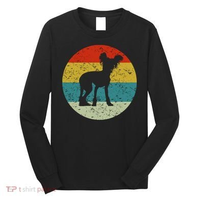 Retro Vintage Chinese Crested Long Sleeve Shirt