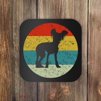 Retro Vintage Chinese Crested Coaster