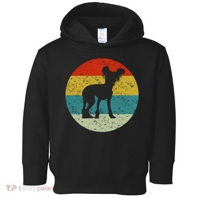 Retro Vintage Chinese Crested Toddler Hoodie