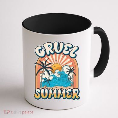 Retro Vintage Cruel Summer Tropical Beach Vacation Coffee Mug back