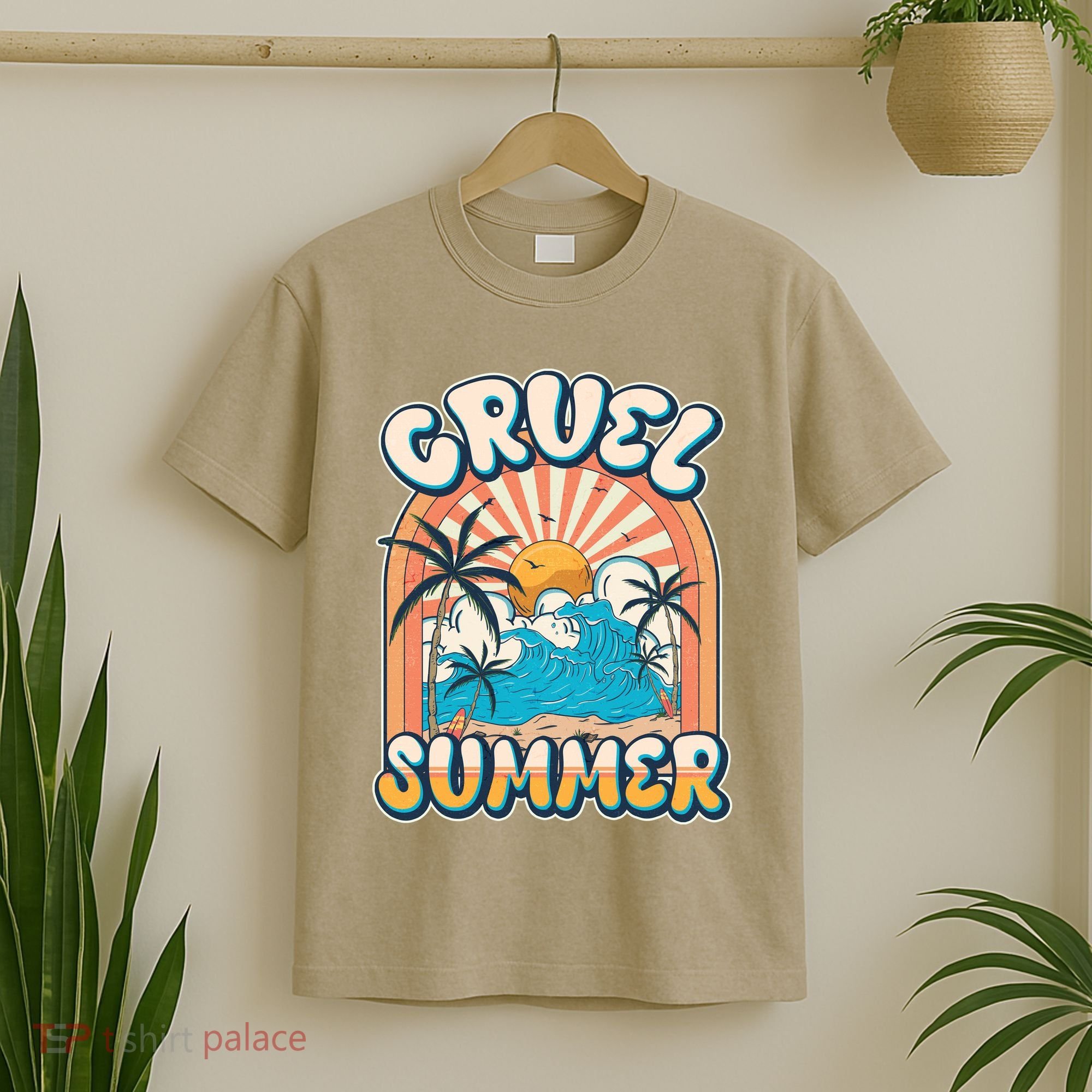 Retro Vintage Cruel Summer Tropical Beach Vacation T-Shirt