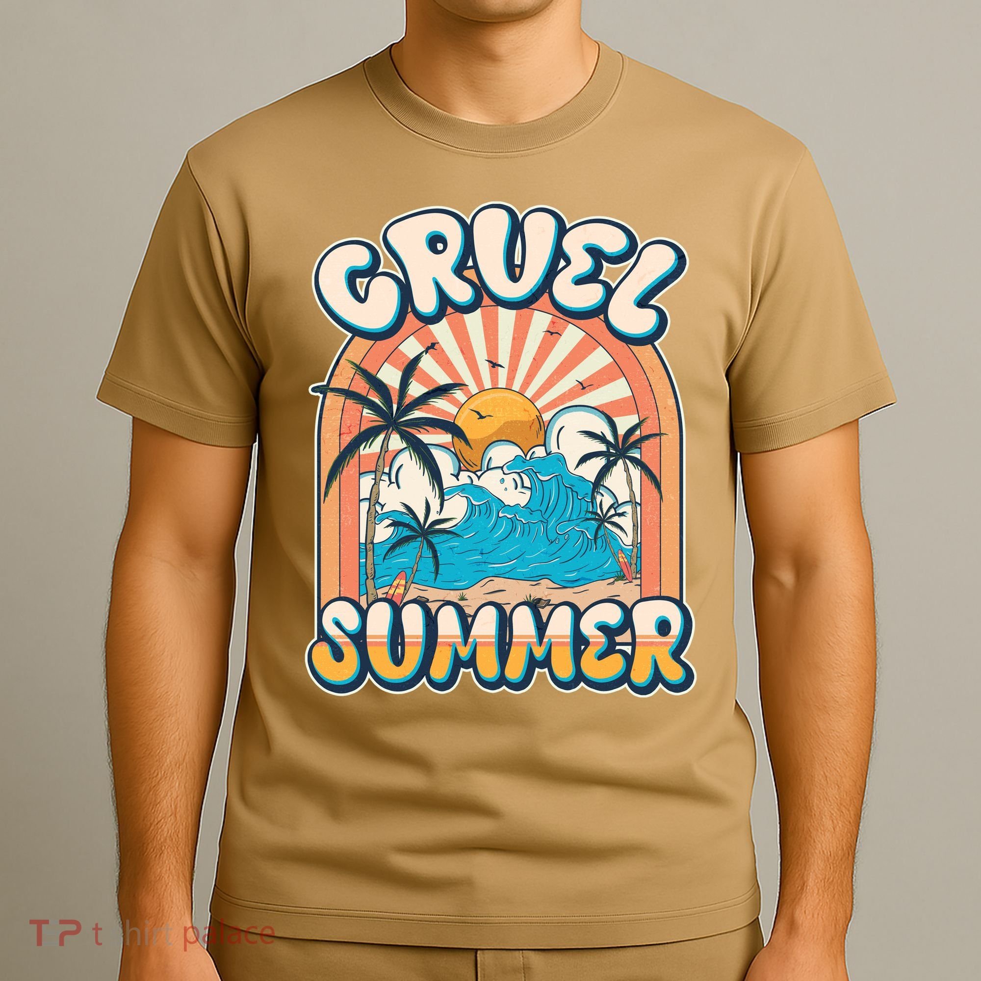 Retro Vintage Cruel Summer Tropical Beach Vacation T-Shirt