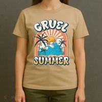 Retro Vintage Cruel Summer Tropical Beach Vacation T-Shirt thumb 4