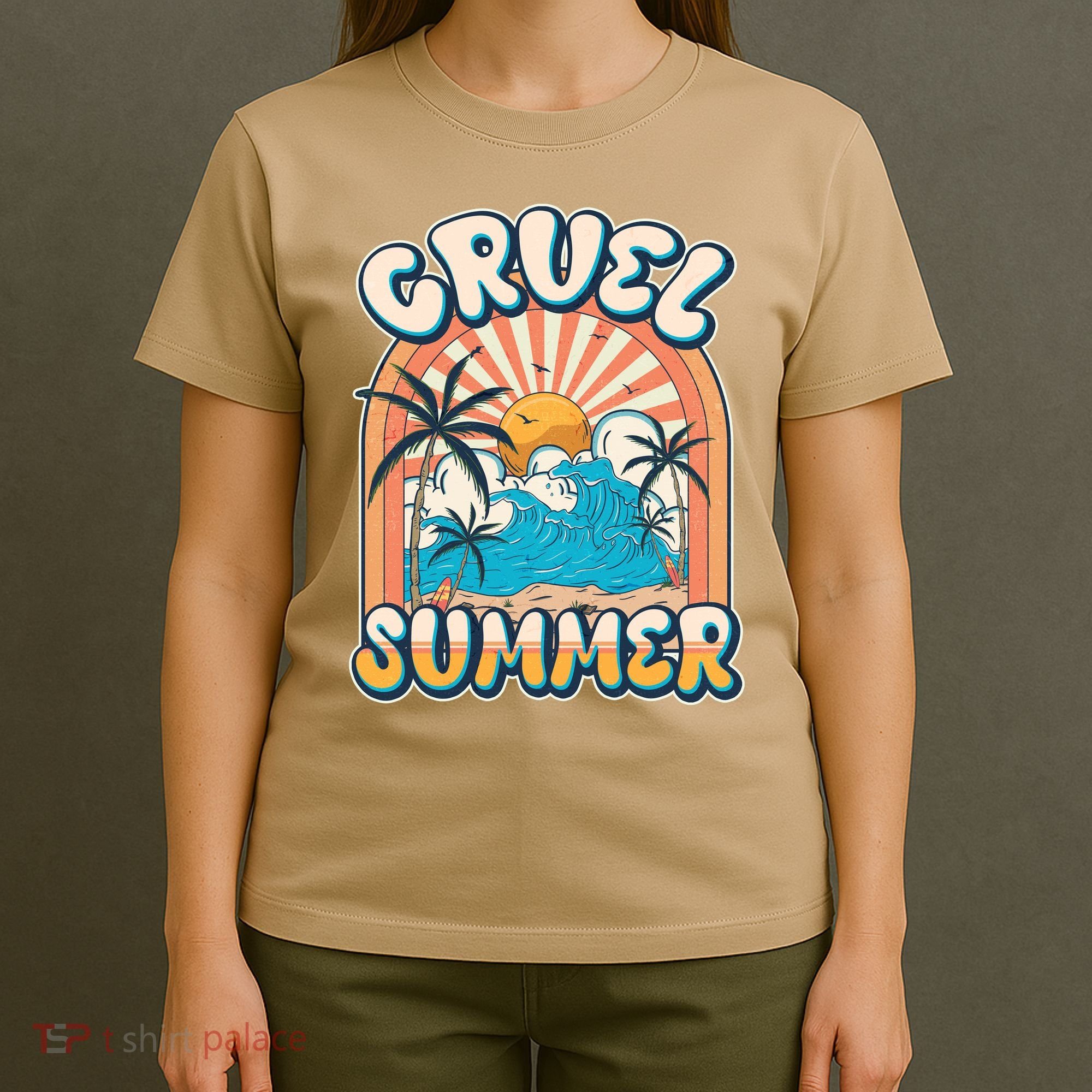 Retro Vintage Cruel Summer Tropical Beach Vacation T-Shirt