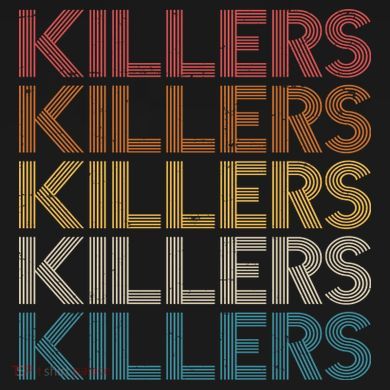 Retro Vintage Colors Killers Logo Bucket Hat