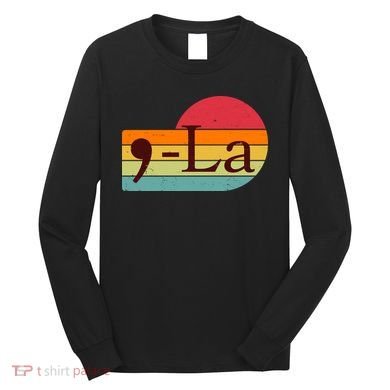 Retro Vintage Comma La Kamala Harris 2024 Long Sleeve Shirt
