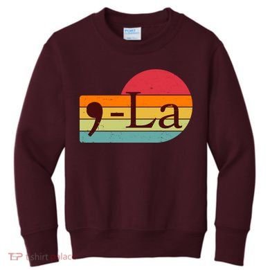 Retro Vintage Comma La Kamala Harris 2024 Kids Sweatshirt