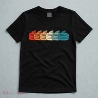 Retro Vintage Curling Player Curler Winter Ice Sports Stones Gift T-Shirt thumb 5