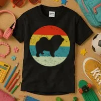 Retro Vintage Chow Chow Kids T-Shirt thumb 3