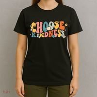 Retro Vintage Choose Kindness Lover Be Kind T-Shirt thumb 4