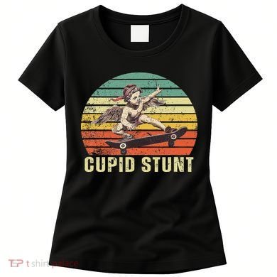 Retro Vintage Cupid Stunt Unhinged Cringe Funny Women's T-Shirt