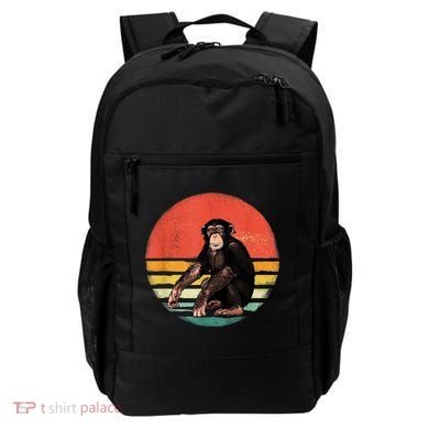 Retro Vintage Chimpanzee Monkey Wild Forest Animal Backpack