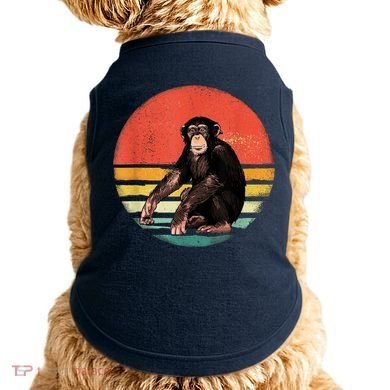 Retro Vintage Chimpanzee Monkey Wild Forest Animal Doggie Tank