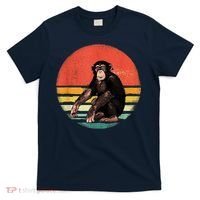 Retro Vintage Chimpanzee Monkey Wild Forest Animal T-Shirt thumb 0