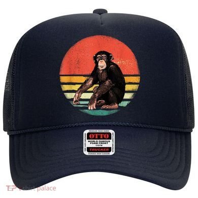Retro Vintage Chimpanzee Monkey Wild Forest Animal Hat