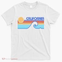 Retro Vintage California Sunset Wave T-Shirt thumb 0