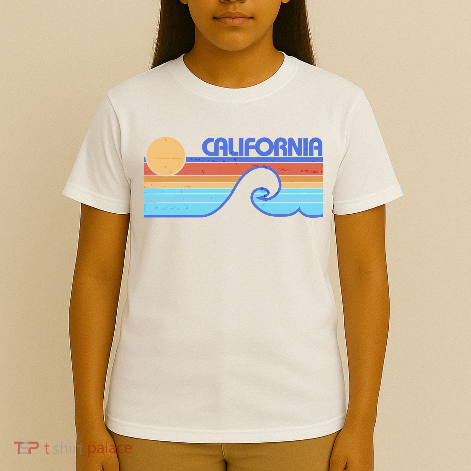 Retro Vintage California Sunset Wave T-Shirt