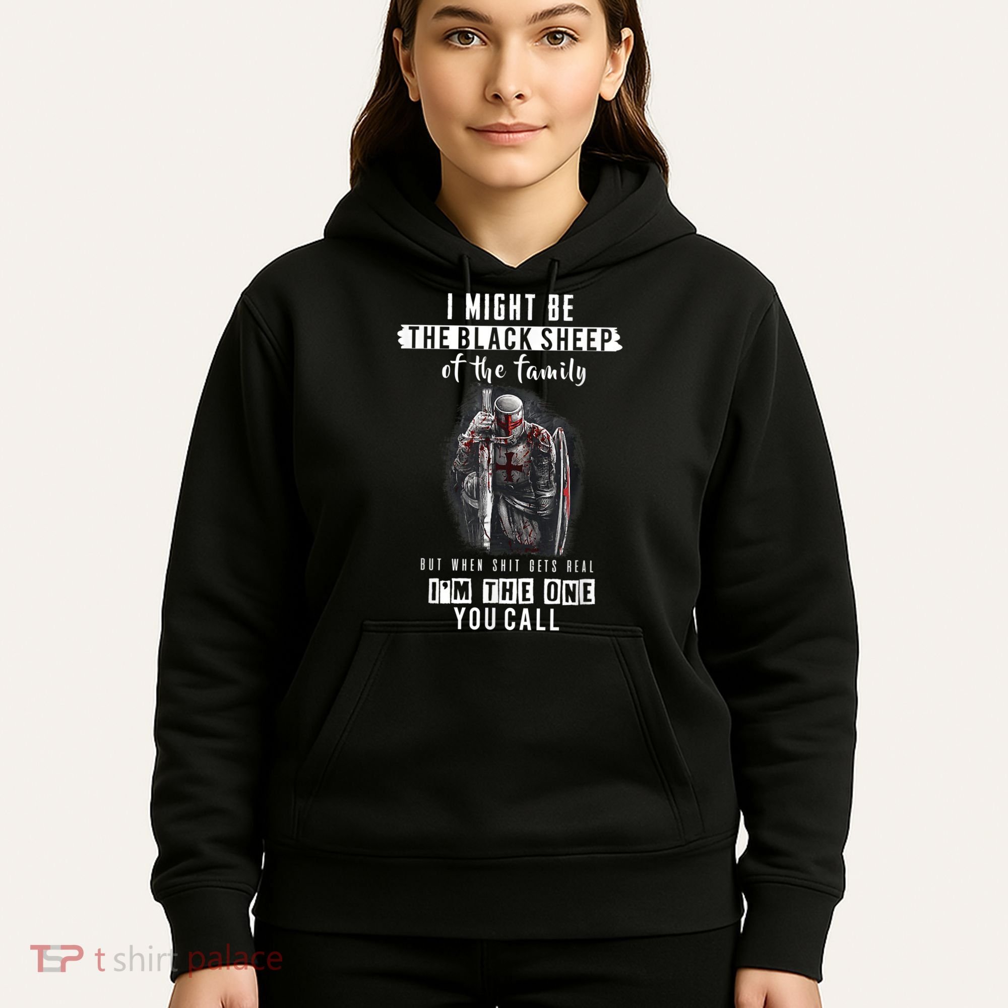 Religious Verse Christian Costume, Crusader Knights Templar Hoodie