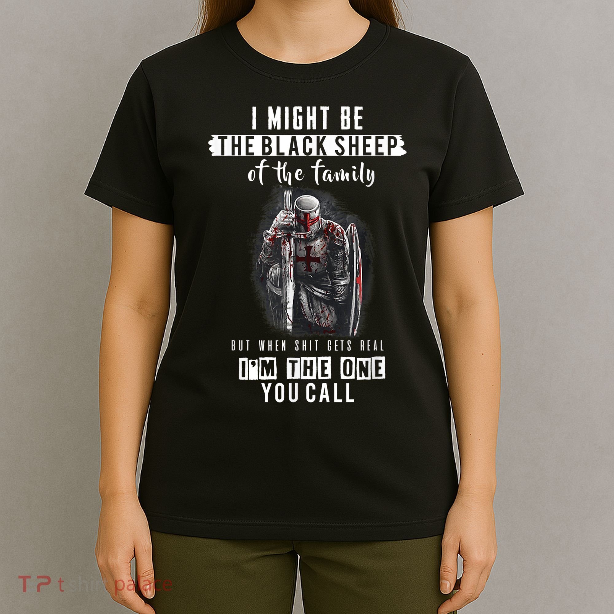 Religious Verse Christian Costume, Crusader Knights Templar T-Shirt